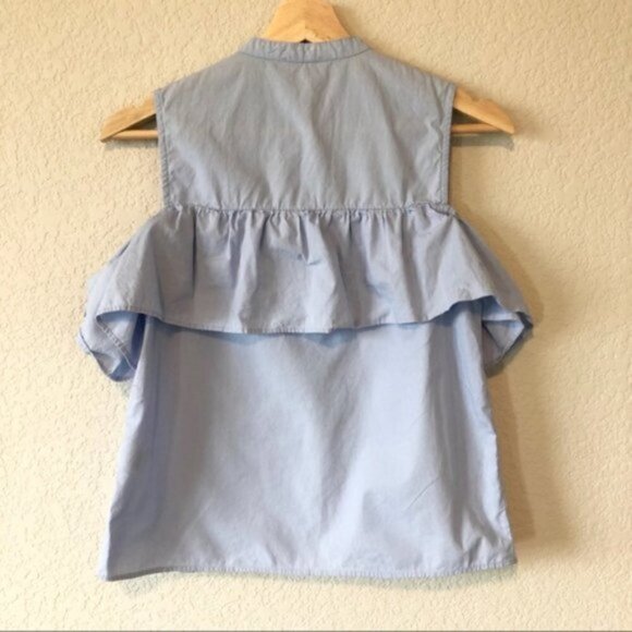 Lucky Brand Cold Shoulder Jaquard Top XS - Picture 5 of 6